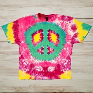 Tie Dye Peace Sign Shirt